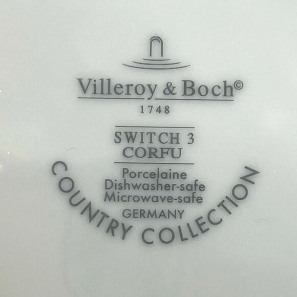 Villeroy & Boch Switch 3 Corfu lemon desert salad dish plate -set of 6 - Picture 4 of 4